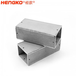 不銹鋼矩形燒結(jié)外殼過(guò)濾器孔隙均勻高效精準(zhǔn)過(guò)濾用于檢測(cè)樣本氣體化學(xué)物質(zhì)
