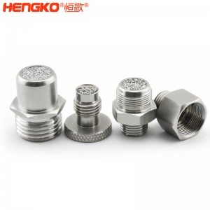 5 10 30 40微米醫(yī)用級粉末燒結(jié)不銹鋼316L直列式過濾器氧氣回路通風(fēng)機過濾用