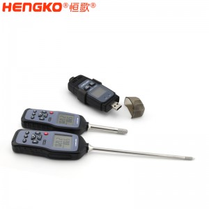 恒歌定制HG970手持式溫濕度標準器_用于無塵車間、儲存?zhèn)}庫溫濕度測量抽檢