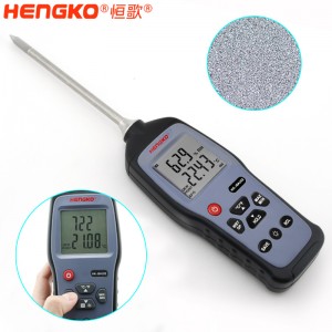 恒歌定制HG970手持式溫濕度標準器_用于無塵車間、儲存?zhèn)}庫溫濕度測量抽檢
