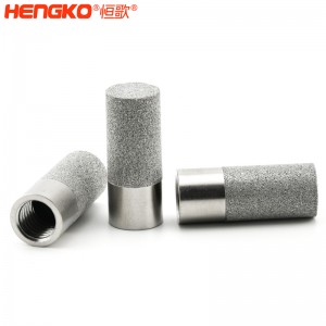 恒歌定制工業(yè)溫濕度傳感器外殼防水耐高溫_316L粉末燒結不銹鋼探頭可定制