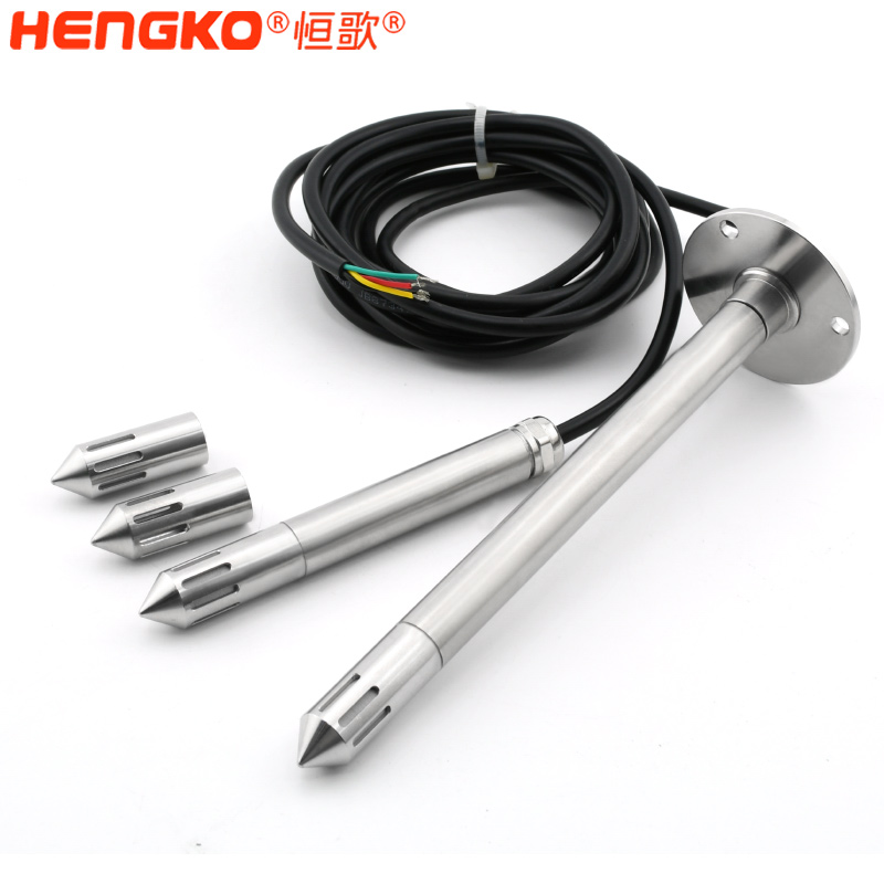 RHTX系列長桿法蘭盤濕度和溫度傳感器探頭I2C輸出信號用于土壤木屑農(nóng)業(yè)工業(yè)測量 0~100%RH Featured Image