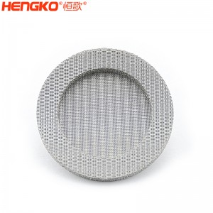 濾芯廠家不銹鋼316燒結(jié)網(wǎng)過濾片呼吸金屬孔隙均勻透氣，水處理過濾用