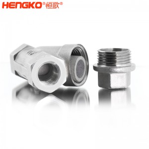 恒歌定制316L粉末燒結(jié)不銹鋼Y型過濾器耐腐蝕易清洗，用于化工行業(yè)