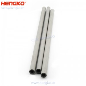 恒歌定制加工微米粉末多孔金屬過濾器元件(氮?dú)鈹U(kuò)散器管)
