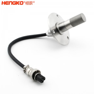 RS485遠(yuǎn)程高精度法蘭盤溫濕度傳感器高靈敏，數(shù)字信號濕度傳感器防水探頭