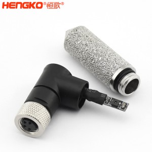 I2C防風雨M10*1.0內(nèi)螺紋不銹鋼燒結多孔溫濕度傳感器外殼過濾器蓋
