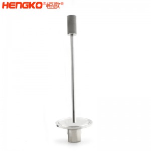 廠家批發(fā)316L不銹鋼長(zhǎng)桿不銹鋼曝氣頭耐腐蝕防塵，用于二氧化碳/氧氣擴(kuò)散