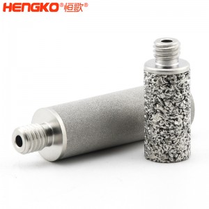 廠家來(lái)圖定制粉末燒結(jié)316L不銹鋼過(guò)濾器濾芯防塵耐腐蝕，用于化工制藥