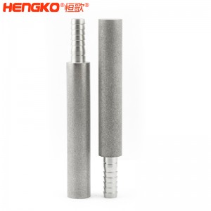 廠家批量生產(chǎn)不銹鋼粉末燒結(jié)曝氣頭擴(kuò)散器 孔隙率高流通速度快，用于臭氧發(fā)生器