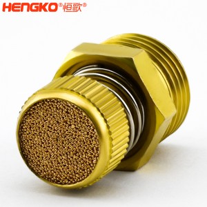 廠家批發(fā)HSD型可調節(jié)青銅消聲消音器多規(guī)格耐高溫消音降噪，用于電磁閥氣動靜音器接頭