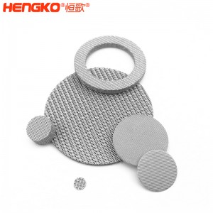 恒歌定制不銹鋼過濾片批發(fā),燒結(jié)不銹鋼過濾網(wǎng)片耐高溫耐腐蝕