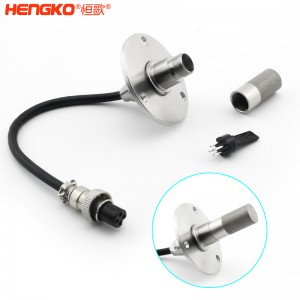 RS485遠程高精度法蘭盤溫濕度傳感器高靈敏，數(shù)字信號濕度傳感器防水探頭