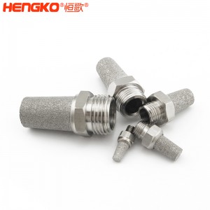 專業(yè)定制燒結(jié)不銹鋼平頭錐形消聲器工業(yè)除塵消音降噪氣動(dòng)元件，應(yīng)用于鼓風(fēng)機(jī)