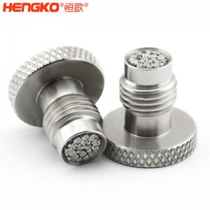 廠家定制有創(chuàng)呼吸機氣源入口醫(yī)療級316L不銹鋼過濾器濾芯防塵透氣耐腐蝕，用于呼吸機